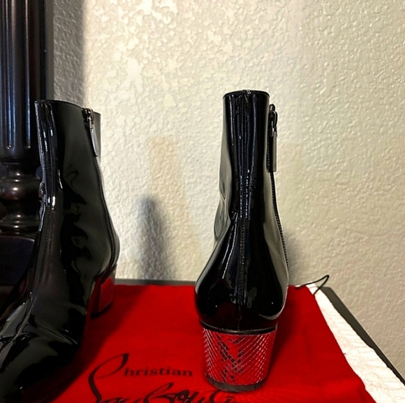 Louboutin Patent Leather Disco Boots Size 6 - Picture 9 of 13